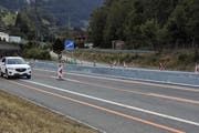 Die Baustelle bei der Autobahnausfahrt Goldau. (Archivbild Bote der Urschweiz)
