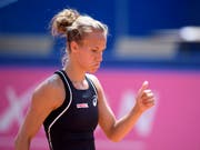 Viktorija Golubic feierte einen Auftaktsieg am WTA-Turnier in Hiroshima (Bild: KEYSTONE/ANTHONY ANEX)