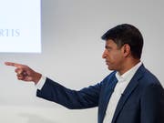Novartis-Chef Vas Narasimhan hat das Dossier «Michael Cohen» nach wie vor nicht vom Tisch. (Bild: KEYSTONE/GEORGIOS KEFALAS)