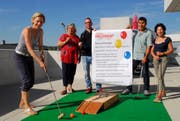 Das OK der Spielstrasse: Annette Auer, Lilian Höhener, Matthias Schmid, Ruedi Wolfender und Ursula Keller. (Bild: Kurt Peter)