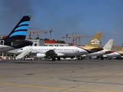 Flugzeuge der Libyan-Airlines am Flughafen von Tripolis. (Bild: KEYSTONE/EPA/STR)