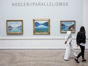 Das Kunstmuseum Bern blickt in seiner neuen Ausstellung aus ungewohnter Perspektive auf das Werk des Schweizer Malers Ferdinand Hodler. (Bild: KEYSTONE/ALESSANDRO DELLA VALLE)