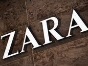 Inditex, der Mutterkonzern des Modelabels Zara, hat zugelegt: Logo aufgenommen in Zürich (Archivbild). (Bild: KEYSTONE/STEFFEN SCHMIDT)