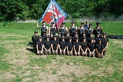 25 Marbacherinnen und Marbacher gewannen in Burgdorf den Schweizer Meistertitel in der Grossfeld-Gymnastik. (Bild: pd)