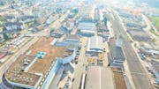 Auf dem M-Parc-Areal, hier eine Aufnahme aus dem Jahr 2016, findet die Gewerbeausstellung «Expo Rontal Plus» statt. Bild: PD/Gemeinde Ebikon