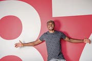 Der neue FCL-Stürmer Blessing Eleke auf dem Messegelände auf der Luzerner Allmend. (Bild: Nadia Schärli (Luzern, 11. September 2018))