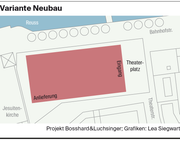 Das Projekt der HHF Architekten. (Grafik oben: Lea Siegwart, Grafik unten: zvg)