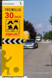 Bei Tempo 30 gilt in Wittenbach künftig ernst. (Bild: Jil Lohse, 26. Mai 2017)