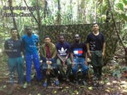 Die kolumbianische Männergruppe war Anfang August in der Region Chocó an der Grenze zu Panama entführt worden. (Bild: KEYSTONE/EPA ELN/ELN HANDOUT)