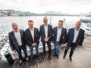 Die Spitzenfunktionäre von Swiss Ice Hockey präsentierten in Luzern ihren Saison-Ausblick (Bild: KEYSTONE/URS FLUEELER)