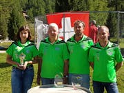 Die Buchser Schweizer Meister: Jenny Bernegger, Hans Hardegger, Pascal Mocaer und Peter Müntener (von links). (Bild: PD)
