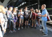 Diese Giswiler Schulklasse reiste an die Swiss Skills in Bern. (Bild: Daniel Schwab, Apimedia, 12. September 2018)