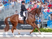 Alles im Griff: Isabell Werth im Sattel von Bella Rose. (Bild: KEYSTONE/EPA/ERIK S. LESSER)