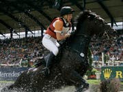   The German Ingrid Klimke participates in the World Equestrian Games (Photo: KEYSTONE / AP / HERMANN J. KNIPPERTZ) 