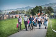 Jung und Alt war an der Bürgerwanderung unterwegs. (Bild: Ralph Ribi)