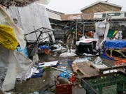 Ein von Taifun «Mangkhut» zerstörter Markt in der besonders hart getroffenen Stadt Tuguegarao. (Bild: KEYSTONE/AP/AARON FAVILA)