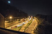 Für den Kantonsrat hat die Beseitigung des Engpasses auf der Stadtautobahn die höchste Dringlichkeit. (Bild: Urs Bucher (St. Gallen, 22. September 2015))