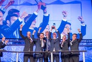 Das Siegerteams in der Kategorie Marktforschung: Team Rhomberg Schmuck. (Bild: Urs Bucher)