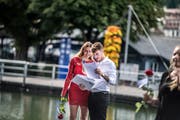 Lehrabschlussfeier des KV Luzern in Luzern. (Bild: Pius Amrein, 5. Juli 2018)