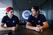 Das ehemalige Langnauer Duo Miro Zryd (links) und Yannick-Lennart Albrecht hat in