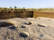 Im Nildelta hat es schon 5000 vor Christus sesshafte Gesellschaften gegeben. Archäologen fanden Tierknochen und Keramik in einem der ältesten Dörfer. (Bild: KEYSTONE/AP Egyptian Ministry of Antiquities)