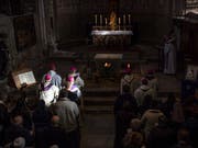 Gebetszeremonie für Opfer von sexuellem Missbrauch in der Kirche in der Basilika Valere in Sion im Jahr 2016. (Bild: KEYSTONE/OLIVIER MAIRE)