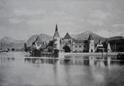 Seit 1902 befand sich in Luzern das weltweit erste Kriegs- und Friedensmuseum. Es befand sich in der burgähnliche Festhütte des Eidgenössischen Schützenfestes von 1901 am heutigen Europaplatz. (Bild: Stadtarchiv Luzern)