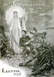 Plakat des Friedenskongresses 1905. (Bild: Stadtarchiv Luzern)