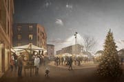So soll der Marktplatz künftig aussehen. (Visualisierung: PD)