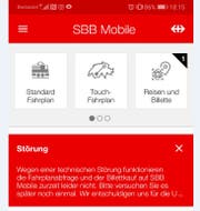 Das wird momentan den App-Nutzern angezeigt. (Bild: Screenshot)