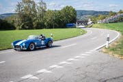 Am Memorial-Bergrennen 2018 in Steckborn jagen alle Arten von Oldtimern, Rennwagen, Motorrädern und auch Elektroautos den Hang zum Eichhölzli hinauf. (Bild: Reto Martin).