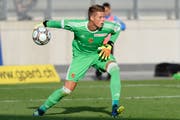 Jonas Omlin fehlt gegen den FCL wegen einer Verletzung. (Bild: Anthony Anex/Keystone (Biel, 10. Juli 2018))