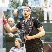 Konstanter werden, um häufiger zu gewinnen: Das will der Luzerner Squash-Profi Reiko Peter. (Bild: Stefan Kleiser (Uster, 7. April 2018))