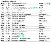 * Jassmeisterschaft «Bote der Urschweiz»: Anmeldung erforderlich über Tel. 041 819 08 77 oder E-Mail: sekretariat.gl@bote.ch. Anmeldeschluss: 24. September 2018. Weitere Infos unter www.bote.ch ** GPS-Eingabe: «Wegmatt 2»*** GPS-Eingabe: «Bösch 85» oder «Böschhof 3»