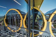 Die Stoosbahn des Herstellers Garaventa bei der Bergstation. (Bild: Urs Flüeler/Keystone, 20. Juni 2018)