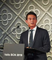 Manuel Valls äusserte sich an einer Pressekonferenz zu seinen Ambitionen in Spanien. (Bild: David Ramos/Getty; Barcelona, 25. September 2018)