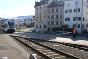 Der Rorschacher Bahnübergang Bellevue. Im März 2016 knickte ein Lastwagen die Schranke. (Bild: res)