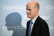 Neuer Vorsitzender der Unionsfraktion: Ralph Brinkhaus. (Bild: Clemens Bilan / EPA (Berlin. 25. September))