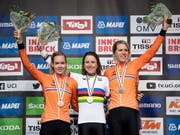 Niederländischer Dreifach-Triumph im WM-Zeitfahren der Frauen (Bild: KEYSTONE/EPA/DANIEL KOPATSCH)