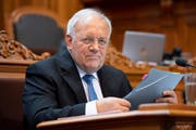 Bundesrat Johann Schneider-Ammann im Ständerat. (Bild: KEYSTONE/Anthony Anex (Bern, 25. September 2018))