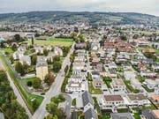 Ein Drohnenbild der zukünftigen Stadt Weinfelden. (Bild: Reto Martin)