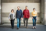 Das Albin Brun Trio (Patricia Draeger, Claudio Strebel, Albin Brun) mit Isa Wiss (rechts). (Bild: PD)