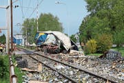 Am Bahnübergang Rietli in Goldach blieb vor fünf Jahren ein Lastwagen stecken, der Zug konnte nicht mehr anhalten. (Bild: Samuel Rothenfluh)