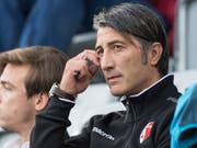Murat Yakin, der neue Sion-Trainer, darf am Donnerstag im Heimspiel gegen den FC Zürich auf der Bank sitzen (Bild: KEYSTONE/PETER SCHNEIDER)