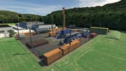 Gebohrt wird 24 Stunden am Tag: Visualisierung des Bohrlochs bei Bülach. (Bild: PD)