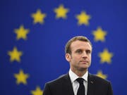 Viele Franzosen befürworten die Europäische Union und unterstützen demnach den Kurs des französischen Präsidenten Emmanuel Macron. (Bild: KEYSTONE/EPA/PATRICK SEEGER)