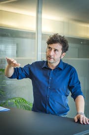 Geschäftsführer Fabio Müller in den Räumen der Stiftung Zukunft Thurgau in Weinfelden. (Bild: Andrea Stalder)