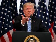 US-Präsident Donald Trump würde die tiefen Zinsen lieber nutzen, um Schulden abzubauen und Jobs zu schaffen. (Bild: KEYSTONE/AP/EVAN VUCCI)