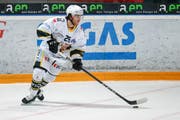 Vergangene Saison spielte Joel Steinauer noch für Thurgaus Ligakonkurrent Ajoie. (Marc Schumacher/Freshfocus, Olten, 6. Januar 2018)