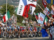 2009 waren in Mendrisio letztmals Strassen-Weltmeisterschaften in der Schweiz ausgetragen worden (Bild: KEYSTONE/KARL MATHIS)